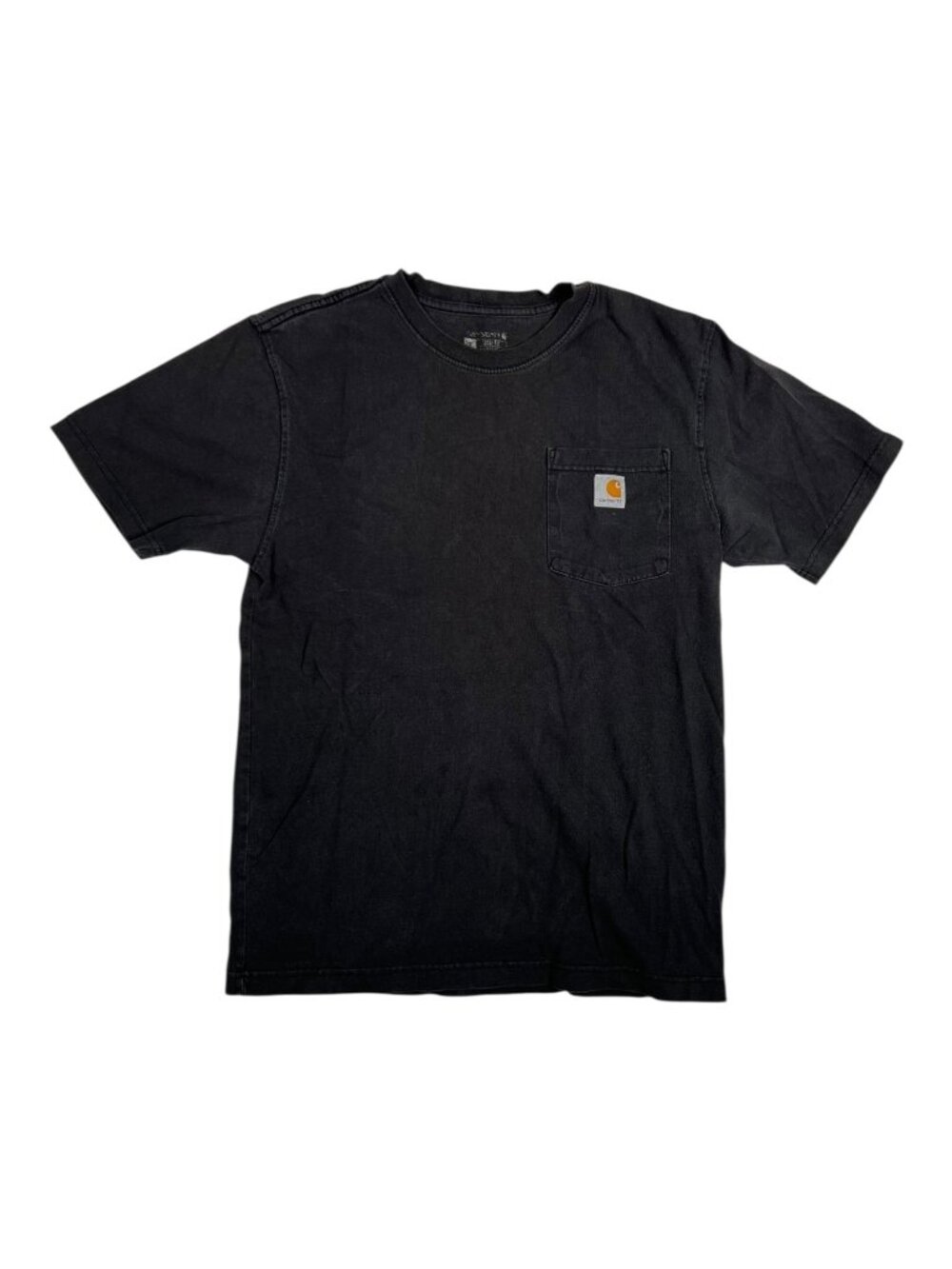 Vintage Carhartt Black Pocket Shirt Size Small Loose Fit Faded Grunge